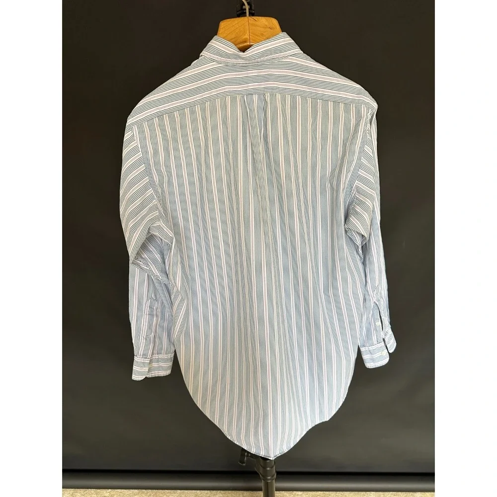 Polo Ralph Lauren Shirt Mens Yarmouth Button Up Stripe 16.5